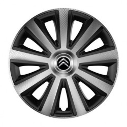 Капачки за Citroen 15 Aviator carbon silver&black