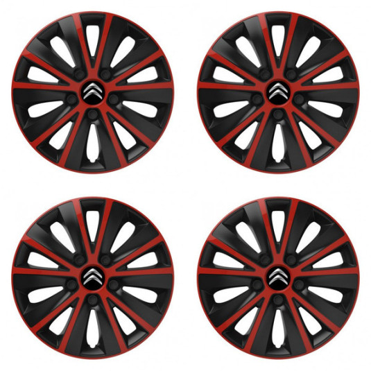 Тасове pre Citroen 15 RAPIDE red and black