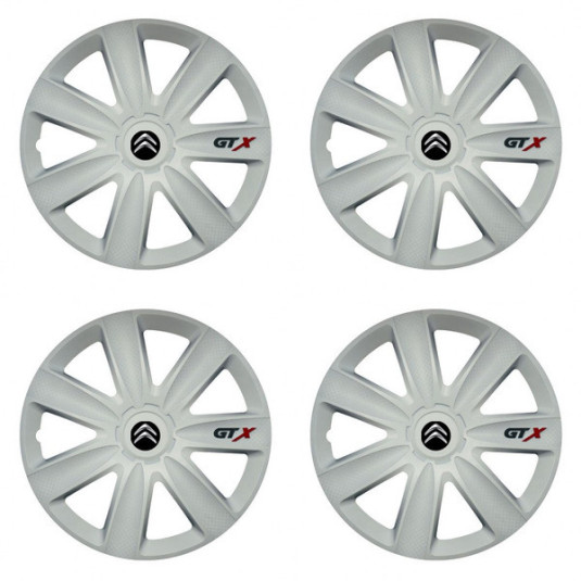 Капаци за Citroen 16 GTX carbon white