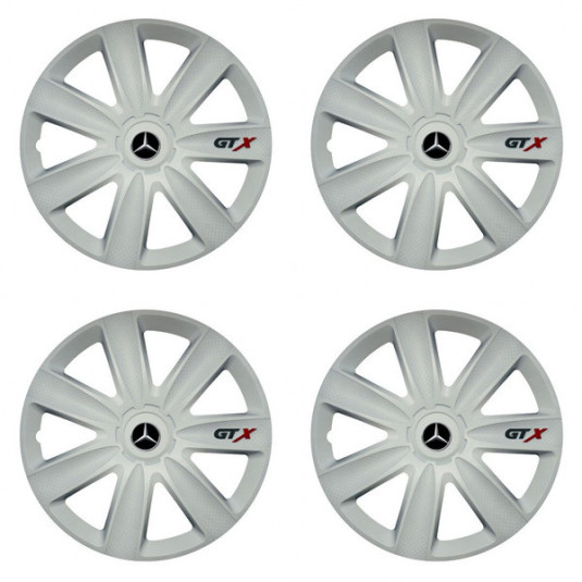 Колпаци за Mercedes 15 GTX carbon white