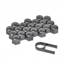 Капачки на болтове 17mm черни 21бр