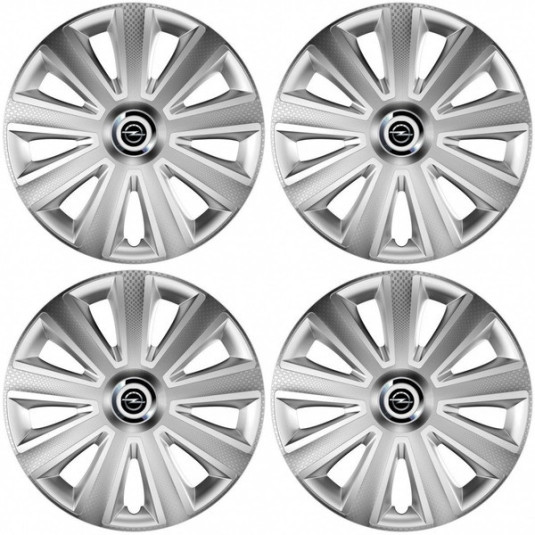 Капаци за Opel 14 Aviator carbon RC silver