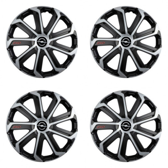 Колпаци за Opel 15 Evo black&silver