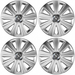 Капачки за Seat 14 Aviator carbon RC silver