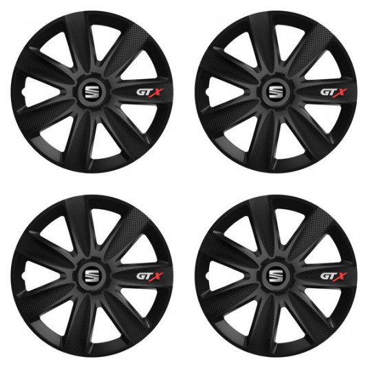 Колпачки за Seat 14 GTX CARBON black