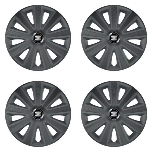 Ободни капаци за Seat 16 Aviator carbon RC16 графит