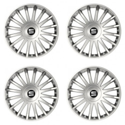 Капачки за Seat 16 CRYSTAL silver
