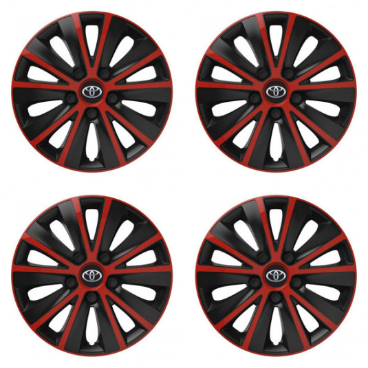 Тасове за Toyota 14 RAPIDE red and black