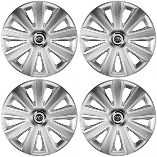 Тасове за Toyota 15 Aviator въглеродно сребро