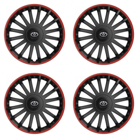 Капачки за Toyota 15 CRYSTAL RO black