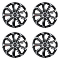 Капаци за Toyota 16 Evo black&silver