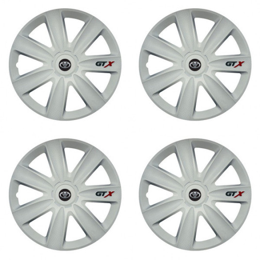 Капаци за Toyota 17 GTX carbon white