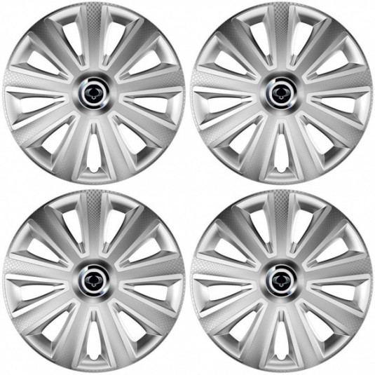 Капачки за Sangyong 15 Aviator carbon silver