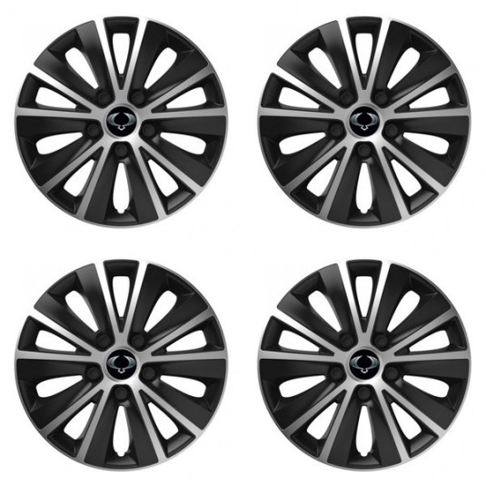 Капачки за Sangyong 15 RAPIDE silver and black