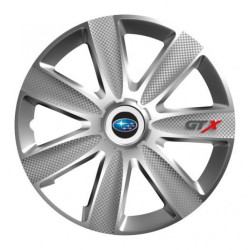 Капачки за Subaru 15 GTX CARBON сребърни