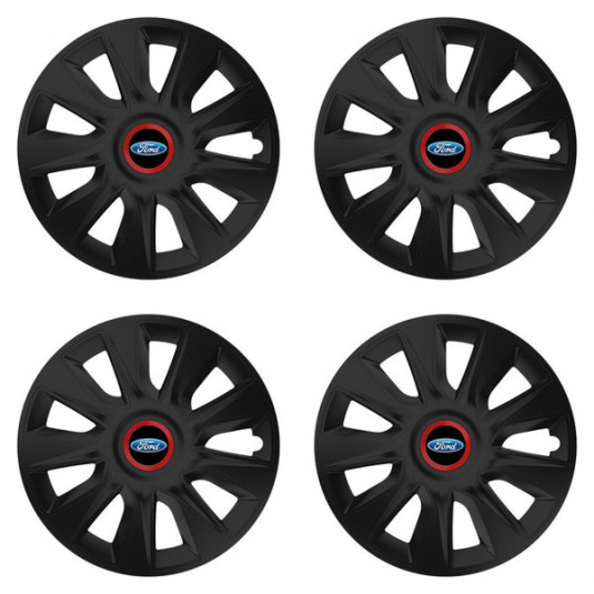 Капачки за Ford 14 STRATOS RR black