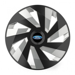 Центрирани капачки за Ford 15 Vector RC black and silver