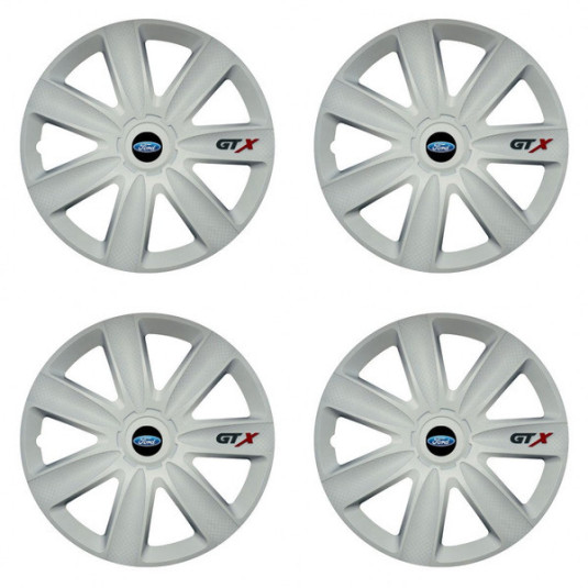 Джантни капаци Ford 16 GTX carbon white
