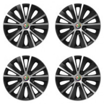 Капачки за Alfa Romeo 14 RAPIDE silver and black