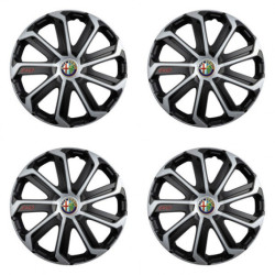 Капачки за джанти Alfa Romeo 15 Evo black&silver