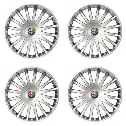 Капачки за Alfa Romeo 15 CRYSTAL silver