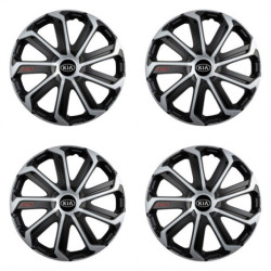 Капачки за Kia (старо лого) 14 Evo black&silver