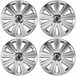 Капачки за Kia (старо лого) 15 Aviator carbon silver