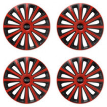 Капаци за Kia (старо лого) 15 TREND red and black