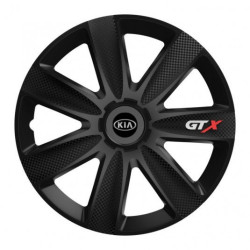 Капачки за Kia (по-старо лого) 15 GTX CARBON black