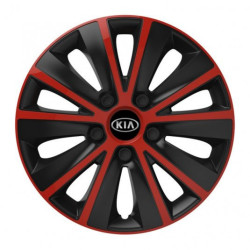 Капаци за Kia (старо лого) 15 RAPIDE червено и черно