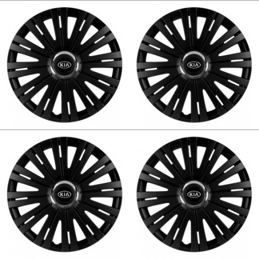 Капаци за Kia (старо лого) 16 ACTIVE RC BLACK