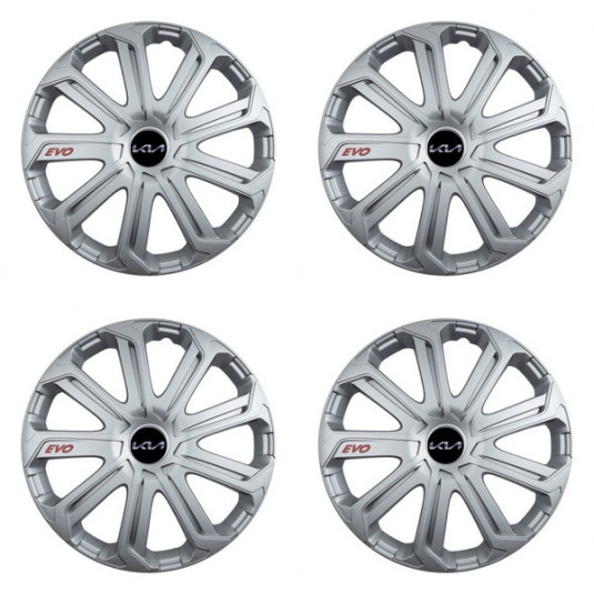 Капаци за Kia (ново лого) 14 Evo silver