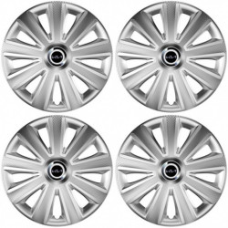 Капачки за Kia (ново лого) 14 Aviator carbon RC silver