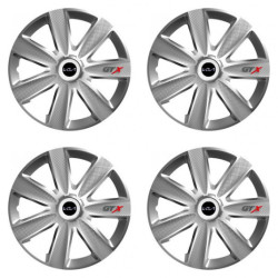 Капаци на джанти за Kia (ново лого) 14 GTX CARBON silver