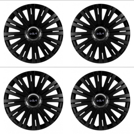 Капачки за Kia (ново лого) 14 ACTIVE RC BLACK