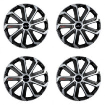 Капачки за Kia (ново лого) 15 Evo black&silver