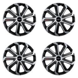 Капачки за Kia (ново лого) 15 Evo black&silver