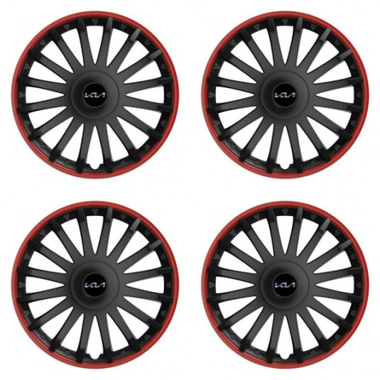 Калпачета за Kia (ново лого) 15 CRYSTAL RO black