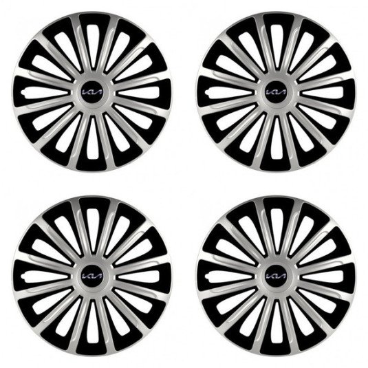 Капаци за Kia (ново лого) 16 TREND silver and black