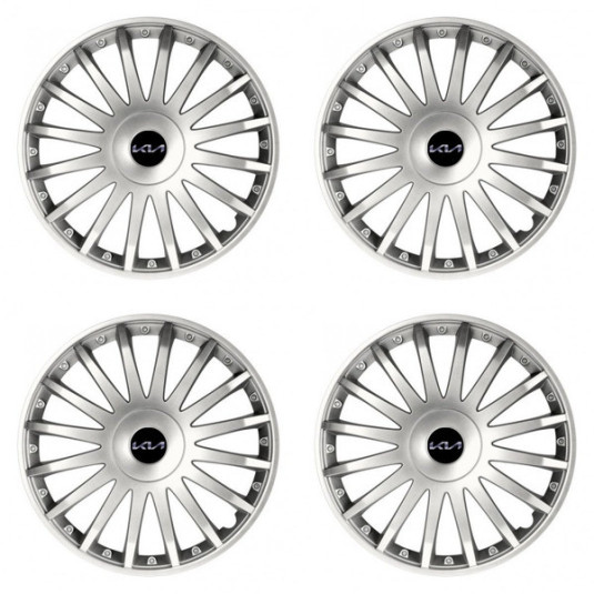 Капаци за колела Kia (ново лого) 16 CRYSTAL silver