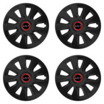Капачки за Kia (ново лого) 16 STRATOS RR black