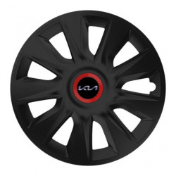 Капачки за Kia (ново лого) 16 STRATOS RR black