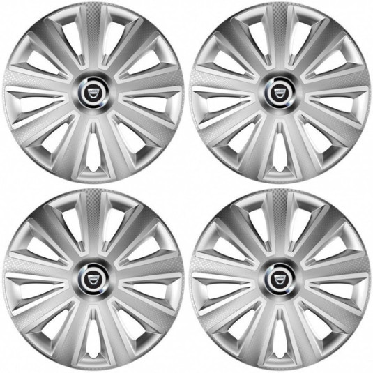 Капачки за Dacia (старо лого) 16 Aviator carbon RC 16 silver