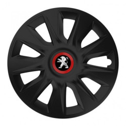 Капачки за Peugeot (старо лого) 14 STRATOS RR black