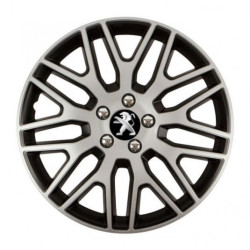 Капачета за Peugeot (по-старо лого) 15 Dakar NC silver and black
