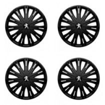Капачки за Peugeot (по-старо лого) 15 SPARK BLACK