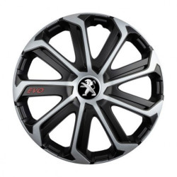 Тасове за Peugeot (старо лого) 16 Evo black&silver