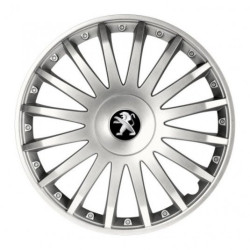 Капачки за Peugeot (старо лого) 16 CRYSTAL silver