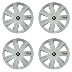 Капачки за джанти за Peugeot (старо лого) 17 GTX carbon white
