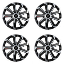 Капаци за Peugeot (ново лого) 15 Evo black&silver